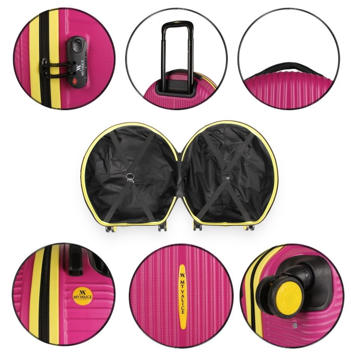 Zoozie Bags Maleta Fucsia con Bloqueo Codificado